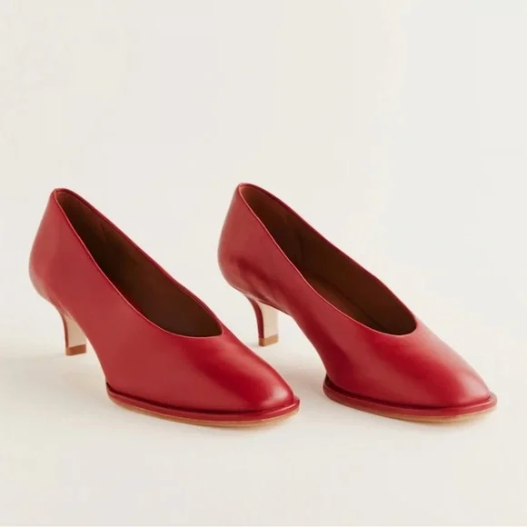 Reformation red Gracelynn pumps - Picture 9 of 9